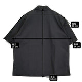 MHL. コットンリネン プルオーバー 595-1152503 サイズ1 半袖シャツ 21SS ブラック レディース エムエイチエル【中古】6-0607S♪