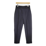 MARGARET HOWELL SUMMER WOOL POPLIN TROUSERS サイズ1 サマーウールスラックス パンツ 25AW ブラック レディース マーガレットハウエル【中古】6-0619G♪