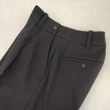 MARGARET HOWELL SUMMER WOOL POPLIN TROUSERS サイズ1 サマーウールスラックス パンツ 25AW ブラック レディース マーガレットハウエル【中古】6-0619G♪