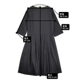 MARGARET HOWELL BLACK FLANNEL DRESS フランネルドレス 肩ボタン ウール 定価63800円 ワンピース ブラック レディース マーガレットハウエル【中古】6-0914T♪
