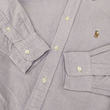POLO RALPH LAUREN RELAXED FIT リラックスフィット XS 長袖シャツ パープル レディース ポロ・ラルフローレン【中古】6-0813M∞