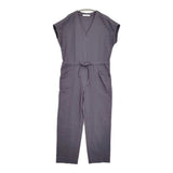 archi ORGANIC TWILL ZIPUP OVERALL サイズM オーガニックツイル 定価28600円 オールインワン ツナギ プラム パープル レディース アーキ【中古】6-0626S♪