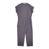 archi ORGANIC TWILL ZIPUP OVERALL サイズM オーガニックツイル 定価28600円 オールインワン ツナギ プラム パープル レディース アーキ【中古】6-0626S♪