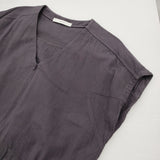 archi ORGANIC TWILL ZIPUP OVERALL サイズM オーガニックツイル 定価28600円 オールインワン ツナギ プラム パープル レディース アーキ【中古】6-0626S♪