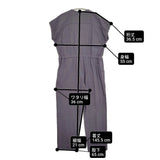 archi ORGANIC TWILL ZIPUP OVERALL サイズM オーガニックツイル 定価28600円 オールインワン ツナギ プラム パープル レディース アーキ【中古】6-0626S♪