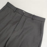 IENA Organic Wool ストレートパンツ ウールパンツ 定価17600円 センタープレススラックス パンツ チャコールグレー レディース イエナ【中古】6-1014T∞