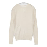 DRESSTERIOR シルクカシミヤ混 リブニット 羊毛 薄手 セーター ニット オフホワイト レディース ドレステリア【中古】6-1014T∞