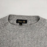 Drawer 9Gウールカシミヤアゼ編みニット カシミア 定価50600円 セーター ニット グレー レディース ドゥロワー【中古】6-1014T∞