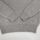 Drawer 9Gウールカシミヤアゼ編みニット カシミア 定価50600円 セーター ニット グレー レディース ドゥロワー【中古】6-1014T∞