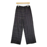 TOTEME Monogram silk pj bottoms 34 定価114950円 アダムエロペ取扱 シルク イージー パンツ 25AW ブラック レディース トーテム【中古】6-0603M♪