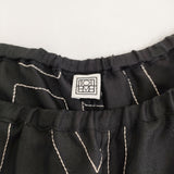 TOTEME Monogram silk pj bottoms 34 定価114950円 アダムエロペ取扱 シルク イージー パンツ 25AW ブラック レディース トーテム【中古】6-0603M♪