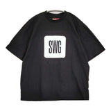 SWAGGER SWG BOX LOGO TS SWG24-TS10 サイズM ボックスロゴ 半袖Ｔシャツ カットソー ブラック メンズ スワッガー【中古】6-0630S♪