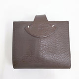 ARTS&SCIENCE jabara short wallet レザー 革 二つ折り財布 チャ レディース アーツ&サイエンス【中古】6-0528G◎