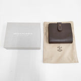 ARTS&SCIENCE jabara short wallet レザー 革 二つ折り財布 チャ レディース アーツ&サイエンス【中古】6-0528G◎