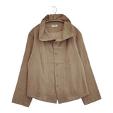 Plantation コットンガーゼシャツ ジャケット PL03FJ673 製品洗い 長袖シャツ ベージュ レディース プランテーション【中古】6-0813M∞