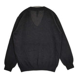 YAECA CONTEMPO Cashmere 14G Knit UV Neck サイズM カシミヤ100% 定価52800円 セーター ニット チャコールグレー レディース ヤエカコンテンポ【中古】6-0916T♪