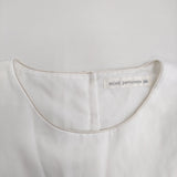 mina perhonen light wind ヨークギャザーブラウス 36/38 定価55000円 aes1428 コットンシルク 26SS ホワイト レディース ミナペルホネン【中古】6-0603S♪