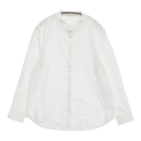 mina perhonen bella 定価46200円 aes1436 サイズ38 フリル ブラウス シャツ ホワイト レディース ミナペルホネン【中古】6-0603M♪