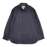 YAECA 6116 スナップボタン コットン サイズM 長袖シャツ ネイビー NAVY レディース ヤエカ【中古】6-1003M∞