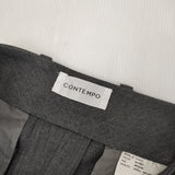 YAECA CONTEMPO 2WAY PANTS WIDE TAPERED 01611 サイズM テーパード パンツ グレー M.GREY レディース ヤエカ【中古】6-1003G∞