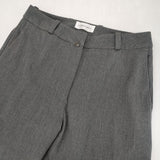 YAECA CONTEMPO 2WAY PANTS WIDE TAPERED 01611 サイズM テーパード パンツ グレー M.GREY レディース ヤエカ【中古】6-1003G∞