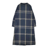 Pal'las Palace 綿麻春格子 26 ボトル襟ワンピース 定価44000円 FOP26023A ワンピース 26SS ネイビー レディース パラスパレス【中古】6-0726M∞