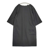 nicholson and nicholson バックリボン 七分袖 サイズ38 コットン ワンピース ブラック レディース ニコルソンアンドニコルソン【中古】6-0607M♪