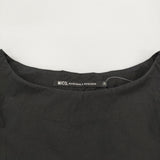 nicholson and nicholson バックリボン 七分袖 サイズ38 コットン ワンピース ブラック レディース ニコルソンアンドニコルソン【中古】6-0607M♪