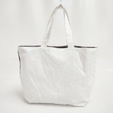 mina perhonen piyon コットン us9818 刺繍 トートバッグ ホワイト レディース ミナペルホネン【中古】6-0826G∞