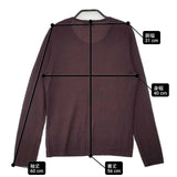 MARGARET HOWELL ウールシルク カシミヤ混 578-263016 プルオーバー セーター ニット パープル レディース マーガレットハウエル【中古】6-1014T∞