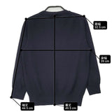 MARGARET HOWELL ウール 578-263311 セーター ニット 濃紺 ネイビー レディース マーガレットハウエル【中古】6-1014T∞