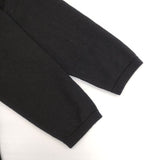Mademoiselle NONNON ウール 衿付き ニット 日本製 カーディガン ブラック レディース マドモアゼルノンノン【中古】6-1014T∞