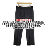 MARGARET HOWELL リネンウール トラウザーズ 578-142104 スラックス パンツ ブラック レディース マーガレットハウエル【中古】6-0813G∞