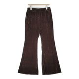 LOWRYS FARM カットベロアフレアパンツ フロッキー加工 パンツ ブラウン レディース ローリーズファーム【中古】6-1014T∞