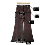 LOWRYS FARM カットベロアフレアパンツ フロッキー加工 パンツ ブラウン レディース ローリーズファーム【中古】6-1014T∞