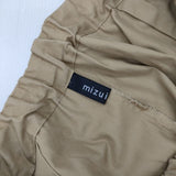 mizuiro-ind ワイド コットンイージーパンツ ギャザー パンツ ベージュ レディース ミズイロインド【中古】6-0808G∞