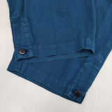 nest Robe ヘンプ超撥水 2タックパンツ テーパード イージー 定価22000円 01222-1208 パンツ ブルー レディース ネストローブ【中古】6-0926M∞