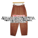 nest Robe 01223-1052 ヘンプ超撥水 2タックパンツ テーパードパンツ イージーパンツ 定価22000円 日本製 パンツ ブラウン レディース ネストローブ【中古】6-0915M△