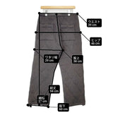 chimala キルティング サイズS 日本製 厚手 パンツ チャコールグレー レディース チマラ【中古】6-1014T∞