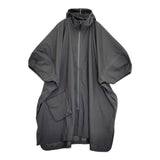 Y-3 ワイドシルエット サイズXS ナイロン コート ブラック レディース ワイスリー/Yohji【中古】6-0603M♪