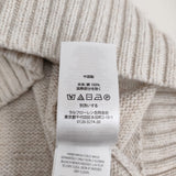 POLO RALPH LAUREN ポロベアコットンセーター 刺繍 ビーズ装飾 サイズL セーター ニット ベージュ レディース ポロ・ラルフローレン【中古】6-0603M♪