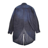 KAPITAL KOUNTRY 新品 インディゴ染め 藍染 燕尾 サイズ0/XS パッチワーク 長袖シャツ ネイビー レディース キャピタルカントリー【中古】6-0619M♪