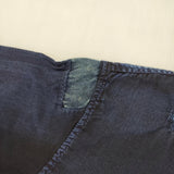 KAPITAL KOUNTRY 新品 インディゴ染め 藍染 燕尾 サイズ0/XS パッチワーク 長袖シャツ ネイビー レディース キャピタルカントリー【中古】6-0619M♪