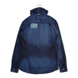 KAPITAL KOUNTRY 新品 インディゴ染めハイチンシャツ ハイネック パッチワーク 長袖シャツ ネイビー レディース キャピタルカントリー【中古】6-0619M♪