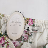 leur logette 新品 3ET DEMI別注 print gather skirt 花柄 定価53900円 ティアード ロングスカート オフホワイト レディース ルール ロジェット/ルル ロジェッタ【中古】6-0603M♪