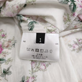 leur logette 新品 3ET DEMI別注 print gather skirt 花柄 定価53900円 ティアード ロングスカート オフホワイト レディース ルール ロジェット/ルル ロジェッタ【中古】6-0603M♪