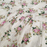 leur logette 新品 3ET DEMI別注 print gather skirt 花柄 定価53900円 ティアード ロングスカート オフホワイト レディース ルール ロジェット/ルル ロジェッタ【中古】6-0603M♪