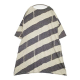 marble sud アルパカボーダー コットン ワンピース ベージュ グレー レディース マーブルシュッド【中古】6-0803M∞