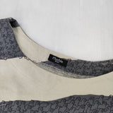 marble sud アルパカボーダー コットン ワンピース ベージュ グレー レディース マーブルシュッド【中古】6-0803M∞