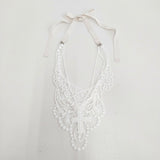 FOR Flower of Romance 新品 レースネックレス 定価16500円 2601-FA12 ネックレス シロ レディース フォーフラワーズオブロマンス【中古】6-0528G◎